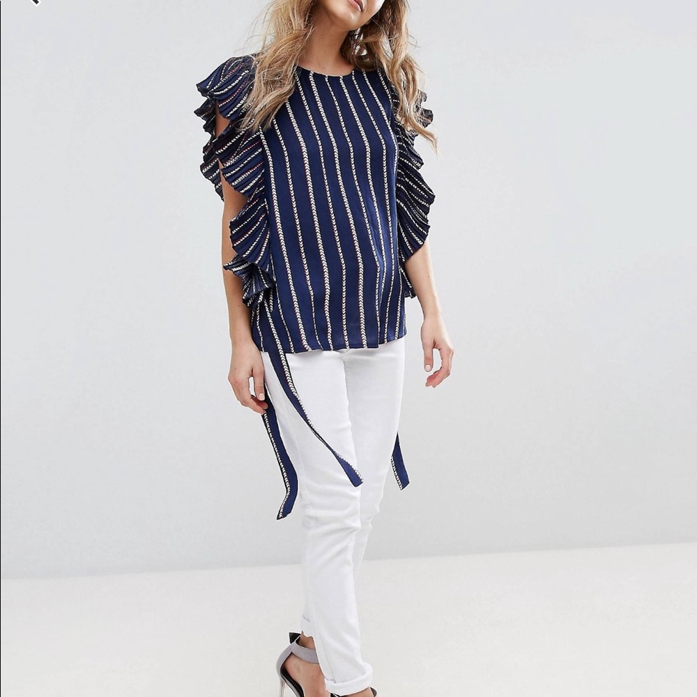 ASOS ruffle top
